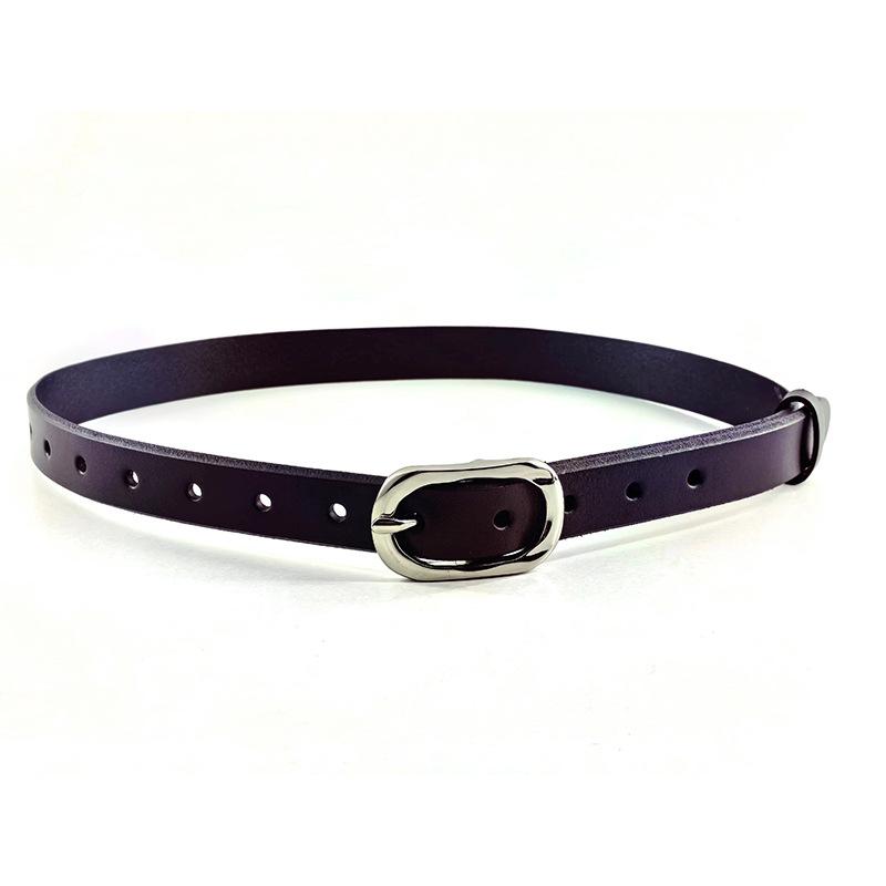 

Meier Italian top grain leather belt - unisex, raw cut, durable, and stylish 80-100cm темно-коричневого