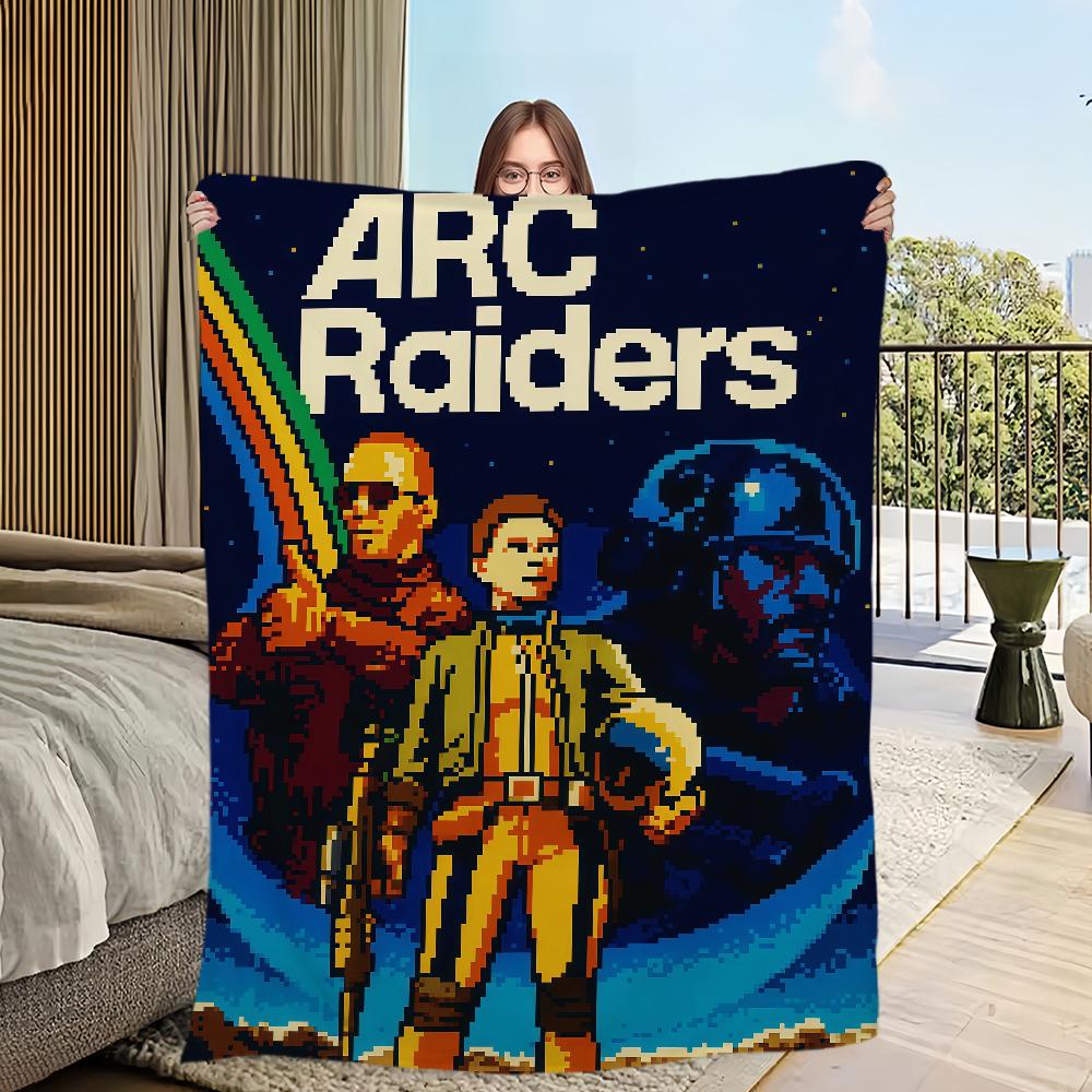 A-Arc Raiders Game Blanket For Sofa Room Microfiber Bedding Blanket Office Travel Gift Home