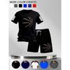 Neue Street Trendy Herren Sommer Atmungsaktiv Sportbekleidung Kurzarm Shorts Leicht Schnelltrocknend Bequem Modisch Sport