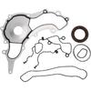 Engine Timing Cover Gasket Set TCS46162 for Jeep Wrangler 2012-2017 Chain Case Cover Gasket Long-lasting Sealing Rubber,Metal 1 Set Black,Silver Tone