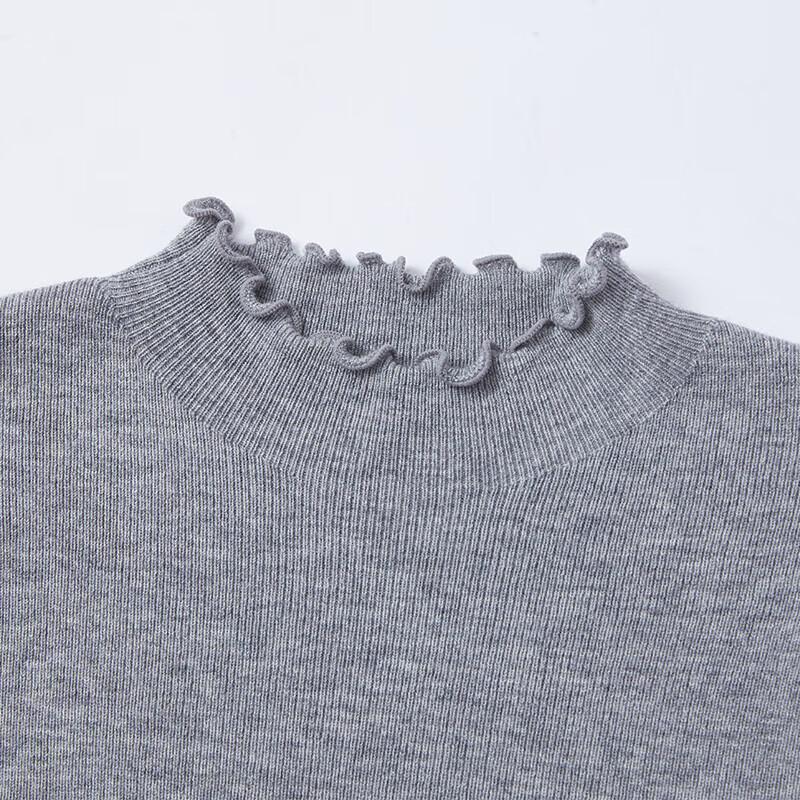Xiangying Anti-Pilling Wool Blend Mock Neck Sweater
