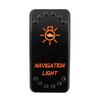 12V 24V Laser Rocker Switch Orange Led Light ON OFF / ON OFF ON for Car Boat Polaris RZR Can-Am ATV UTV RV Maverick Commander