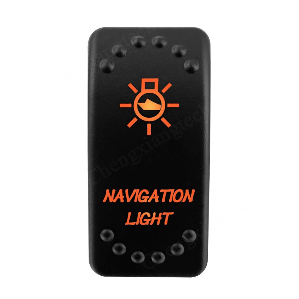12V 24V Laser Rocker Switch Orange Led Light ON OFF / ON OFF ON for Car Boat Polaris RZR Can-Am ATV UTV RV Maverick Commander