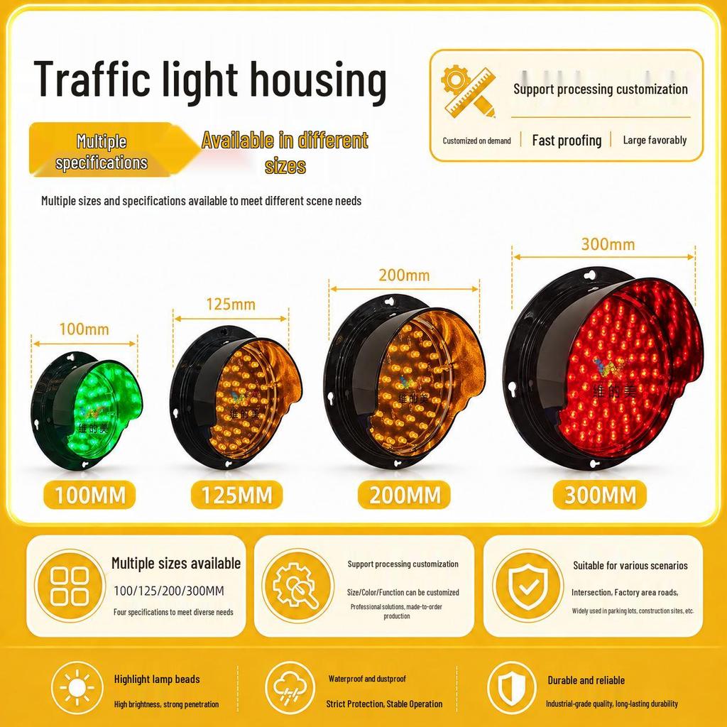 100MM Red Green Traffic Light for Car Wash & 125MM Warehouse Indicator Light