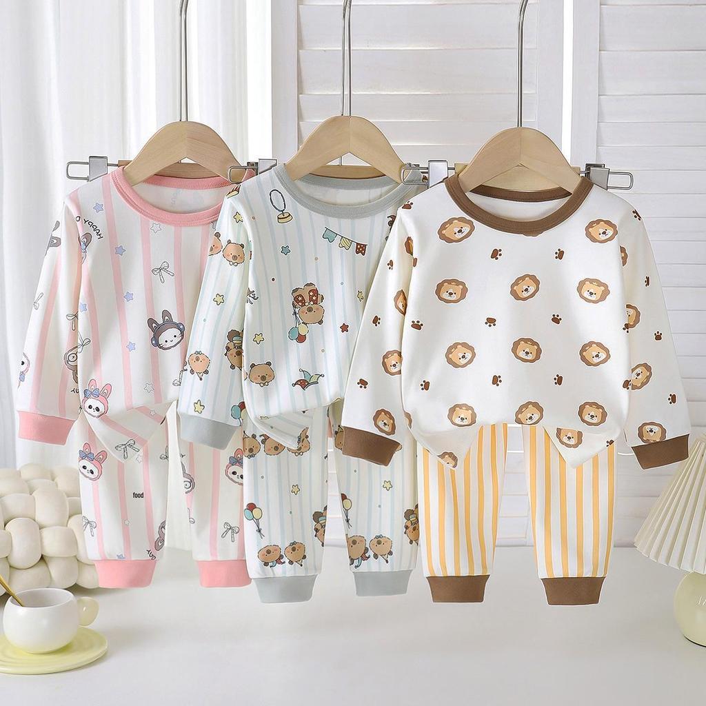 Children's Thermal Fleece Autumn & Winter Pajama Set - Boys & Girls Warm Long Sleeve Top & Pants