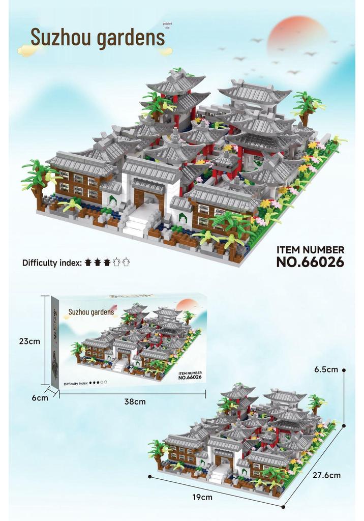 Great Wall Micro-Granule Blocks: Challenging Educational Assembly Toy for Adults, Boys, and Girls