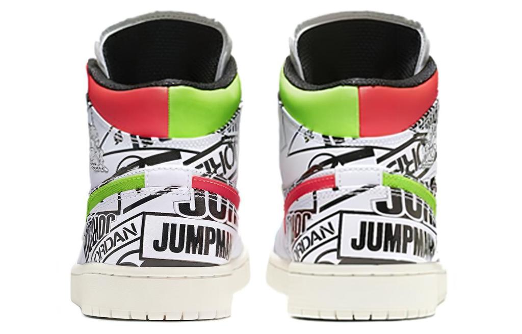 Jordan 1 Mid GS All Over Logos 554725-143