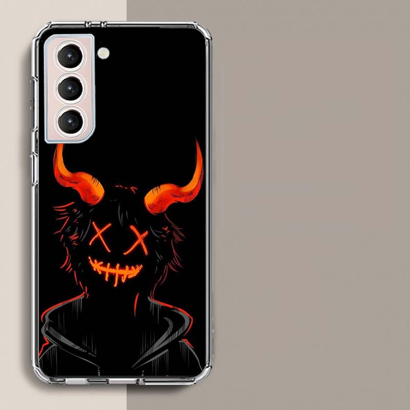 Devil Bad Boy Phone Case For Samsung Galaxy S25 Edge S24 S23 FE S21 S20 S10 Plus S22 S26 Ultra Cover Clear Cases TPU Capa Shell