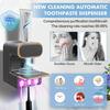Automatic Toothpaste Dispenser Wall Mounted UV Sterilization Toothbrush Holder Smart Sensor Toothbrush Storage Holder