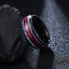 Schale Titanstahl Schmuck Imitation Opal Herren Titanstahl Ring