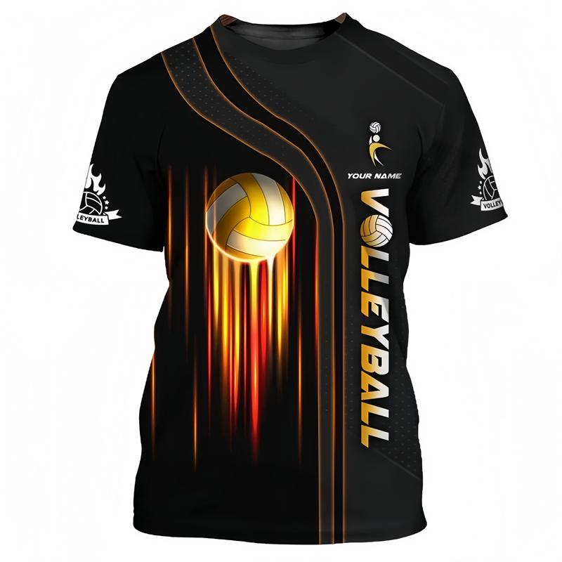 Fashion Volleyball Graphic T Shirts For Men Summer Casual Sports Wear 3D Printed T-shirts Loose Quick Dry Tees Tops