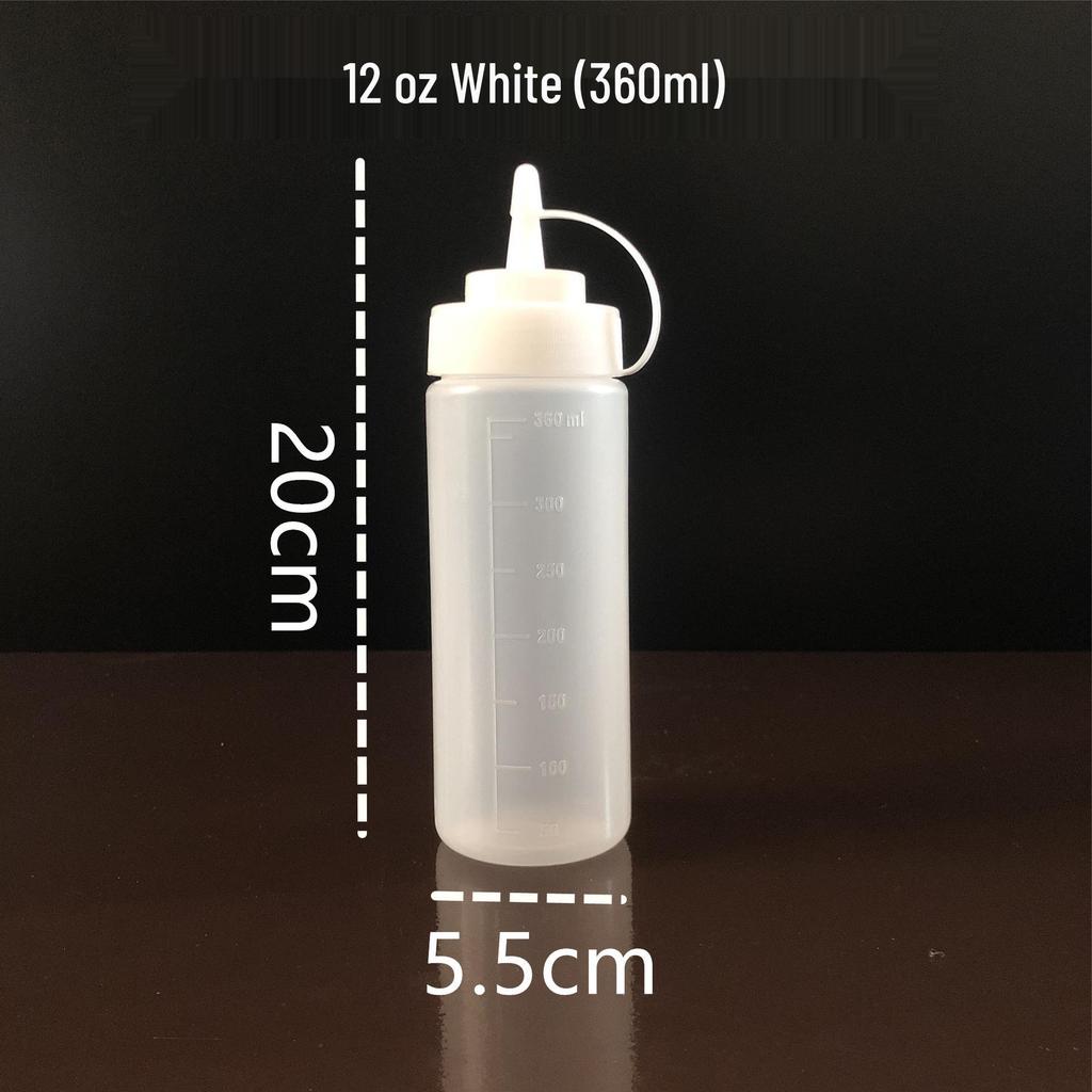 Food Grade PE Squeeze Bottle for Seasoning, Honey, or Ketchup - Pointed Mouth for Easy Use