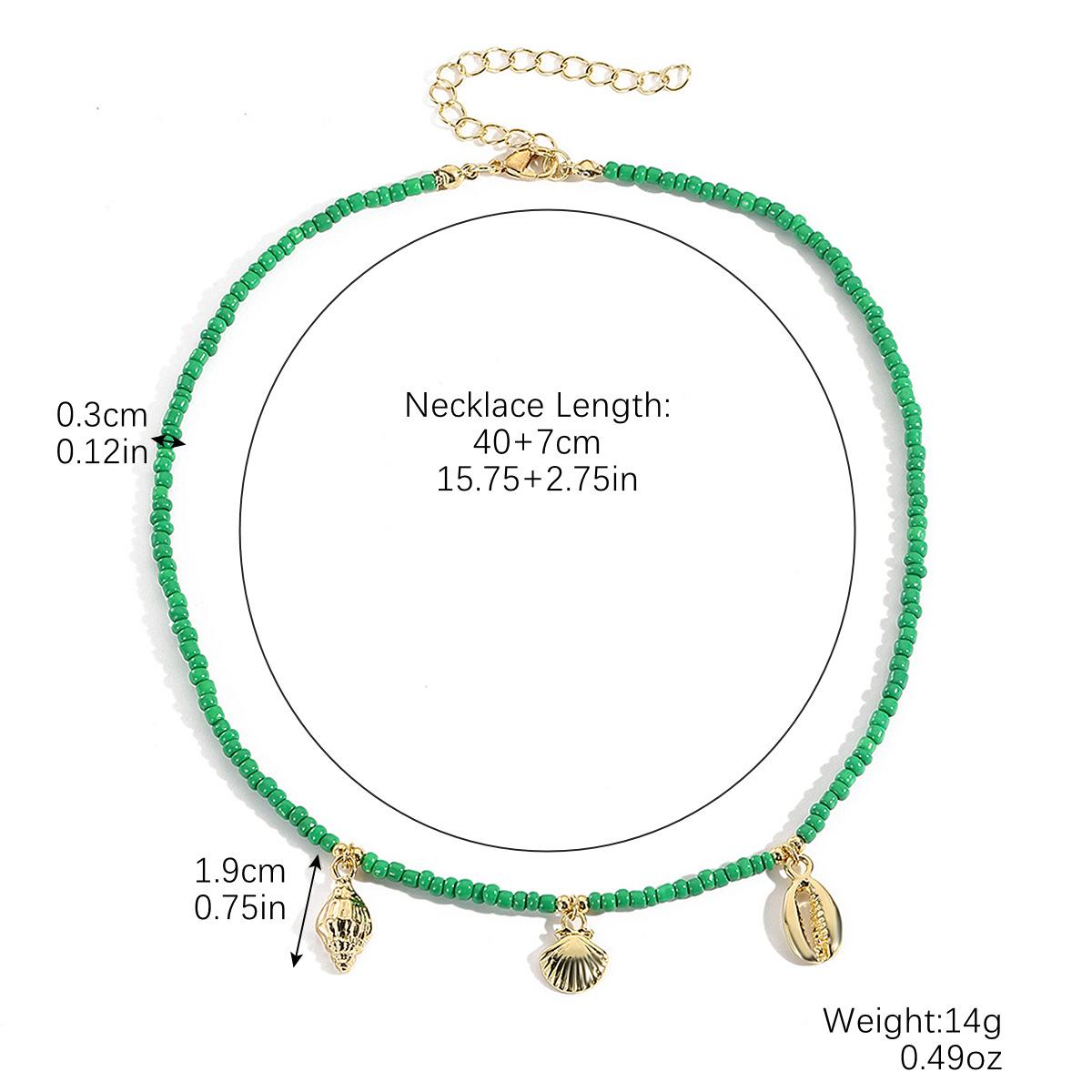 

Аксессуары Ожерелье Сладкий Прохладный Ветер Ожерелье из Рисового Бисера Богемное Ожерелье из Бисера Ручной Работы