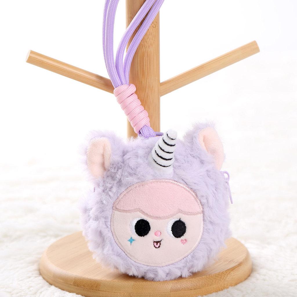 Baby Three Plush Keychain With Elephant Bear Rabbit Animal Design For Girls Gift And Collectors