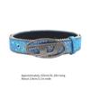 Shinning PU Belt with Rhinestones Buckle Woman Girl Decorative Belt for Skirt