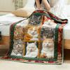 Throw Blanket Cat Lover's Plush Fleece Throw Blanket for Sofa Naps Office Breaks  Christmas DecorCozy Cat Lover's Plush Fleec