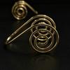 Handmade Copper Palm Ring Adjustable Reiki Energy Spiral Hand Ring  for Meditation & Energy