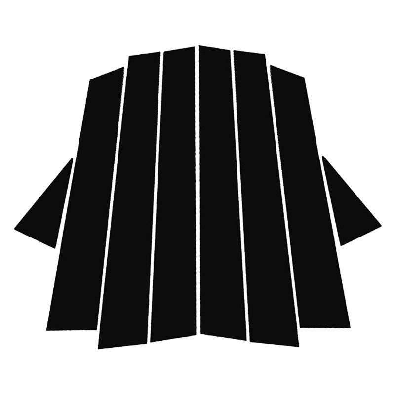 

8 шт. автомобильные окна, двери, колонки, стойки, отделка, глянцевые черные наклейки для ПК, аксессуары, подходят для Nissan Murano 2009-2014