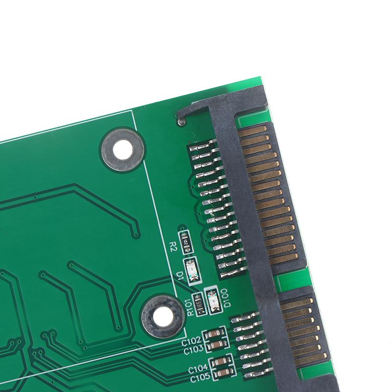 1.8 Inch 40Pin Zif/Ce Ssd Hdd Hard Disk Drive Adapter Card To 7+15 22 Pin Sata Drive Adapter Converter Board Card