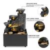 7.6inch Tabletop Waterfall Fountain, Desktop USB Small Water Fountains, Indoor Waterfall Fountain, Mini Waterfall