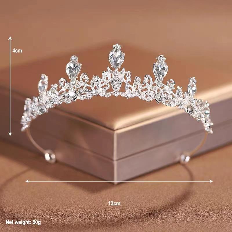 Baroque rétro bandeau couronne de mariée couronne de cheveux style ancien dames bandeau haut de gamme couronne accessoires pour cheveux