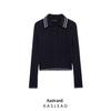 2025 Spring Women's European & American College Style Long Sleeve Casual Knitted Sweater
