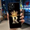 Glitter Crown Lucky Letter Pattern Shockproof Couple Phone Case For Doogee Note 58 58 Pro Casing Soft Silicone Black Cover