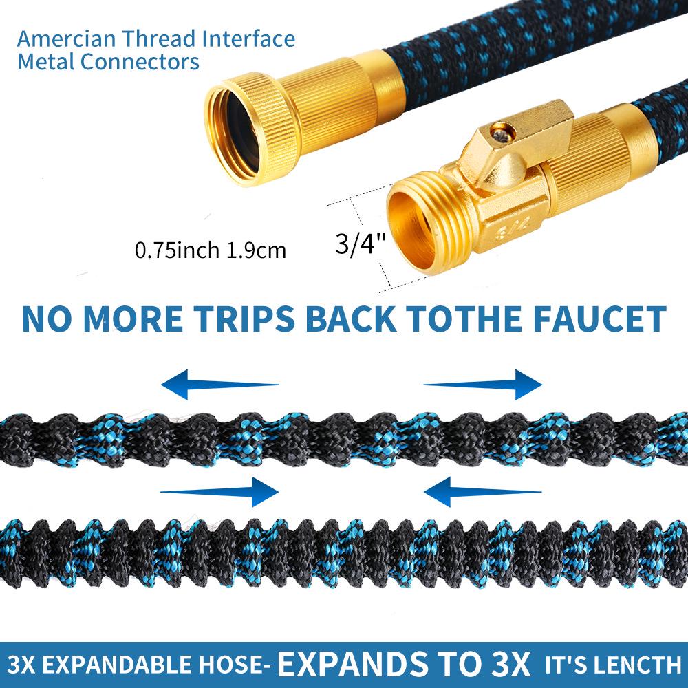 Multifunctional High-Pressure Garden & Car Wash Water Gun with Telescopic Soft Hose