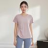Plus Size Quick Dry Yoga T-Shirt for Women - Short Sleeve, Slimming, Skin-Friendly Fitness Cover-Up