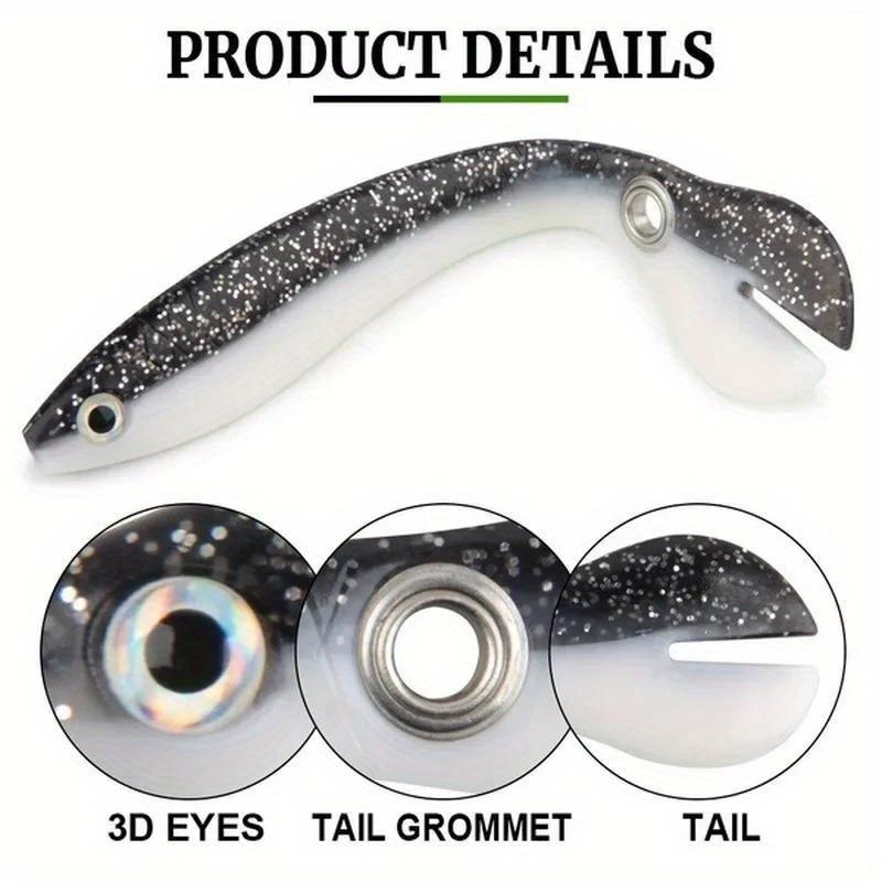 1PC Road Subbait Biomimetic Swallow Fish Fake Bait Soft Bait Loach Crossmouthed Perch Freshwater Fish Bait