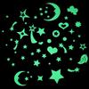 Glow Sticker Wall Decoration Room Bedroom Ceilling Home Decor Moon Universe 3D Luminous Fluorescent Sticker Stars Dinosaur Tmz