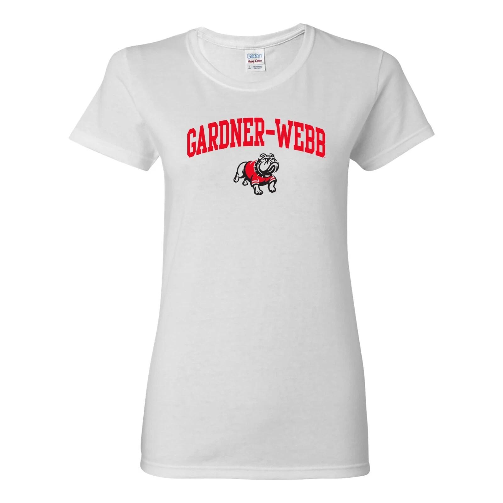 Gardner-Webb Bulldogs Arch Logo Womens Shirt - White M