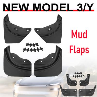 Mud Flaps for Tesla Model Y YL Juniper Model 3 2025 2026 Mud Flap Splash Guards Fender No Drilling Mudflap Travel Accessories