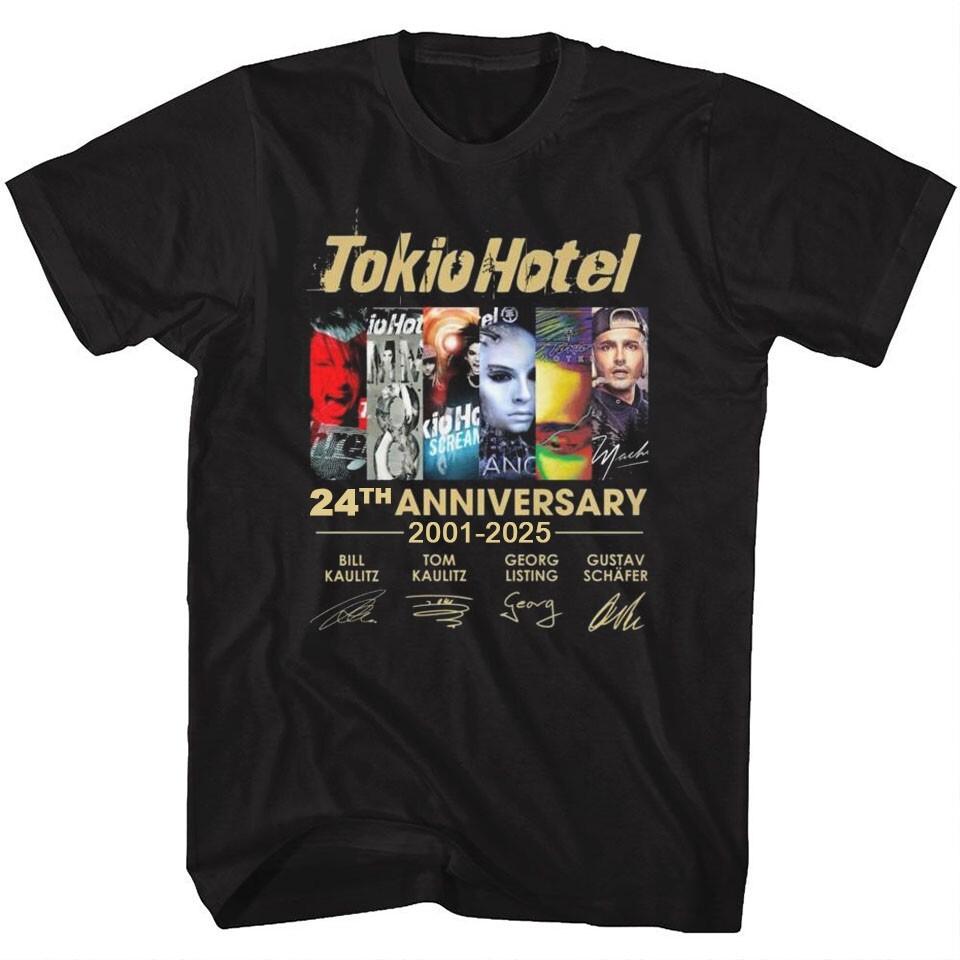 New Tokio Hotel 24th Anniversary Gift For Fans Unisex S-5XL Shirt SS457 S