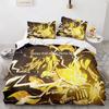 Demon Slayer Agatsuma Zenitsu Duvet Cover Set HD Comforter Cover for Boys Bedding Sets Bedclothes Bedroom Decor