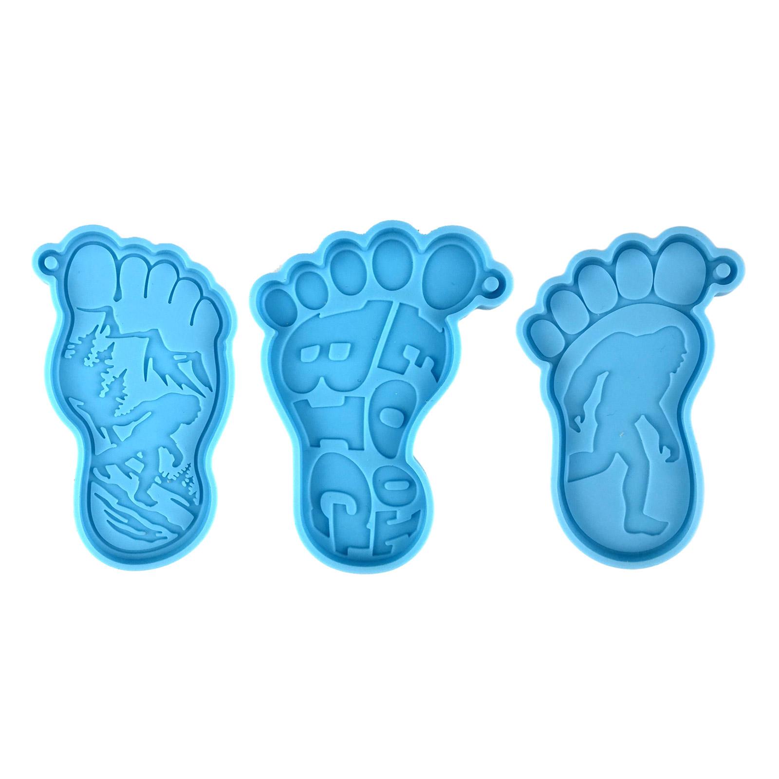 

Keychain Silicone Mold Foot Shaped Silicone Mold for Car Pendant Home Decor Crystal Epoxy Resin Mold Jewelry Making Mold 1