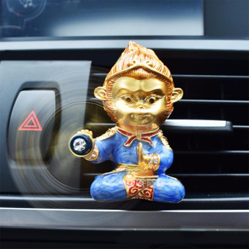 Auto air freshener monkey car export with perfume zinc alloy Monkey King indoor accessories