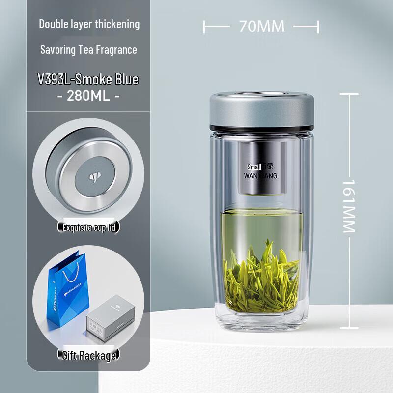 High Borosilicate Glass Tea Infuser Bottle