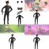 Miraculous Tales Of Ladybug Cat Noir Children Costume With Spandex For Anime Role Play