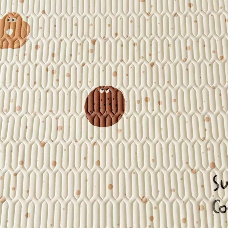 1pc Latex Thick Quilted Mattress Cover Summer Breathable Cool Anti-slip Bed Fitted Sheet Cute Bed Cover Not Included Pillowcase