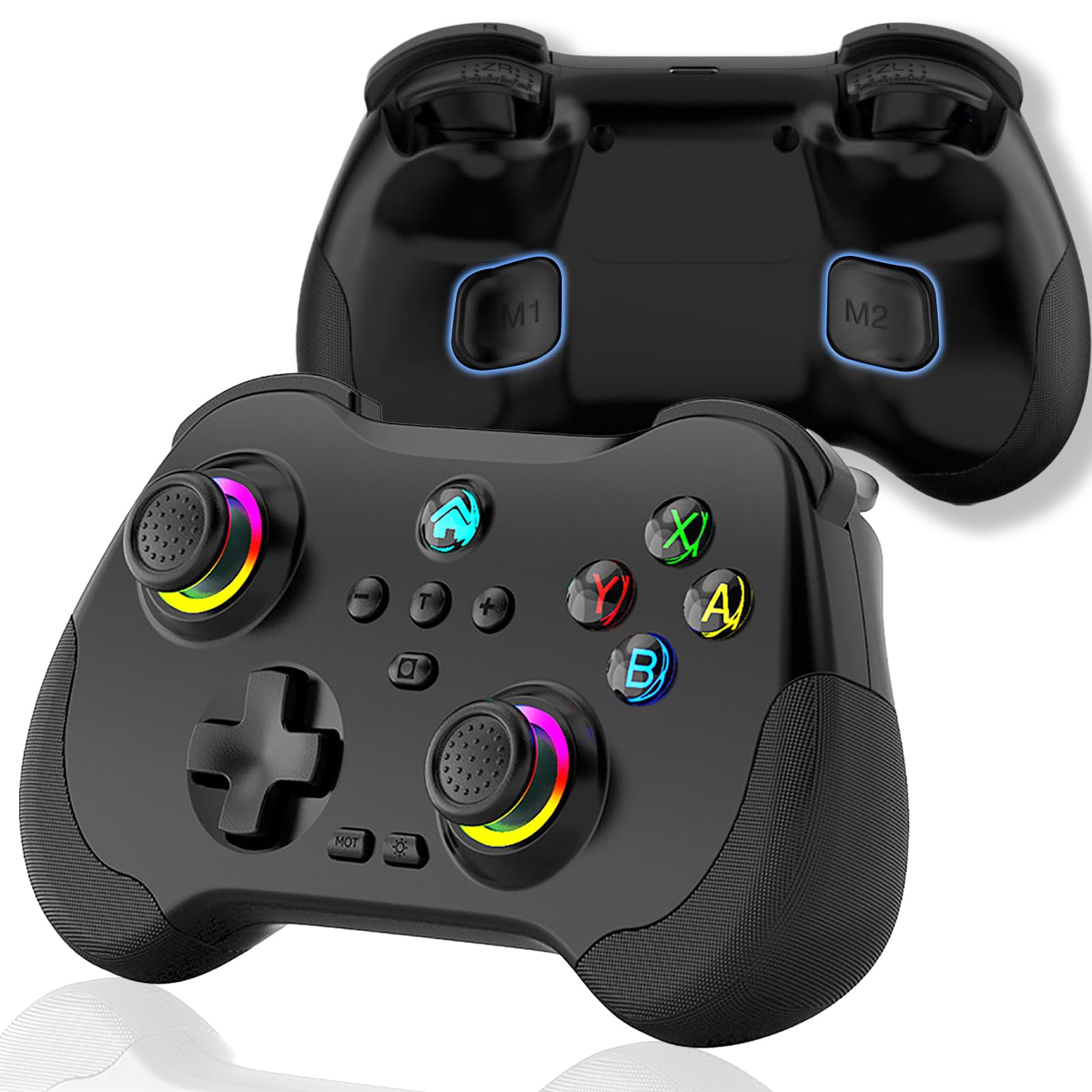

PS4 Controller Wireless Megadream iPhone Model Wireless Hall Linear Trigger Cloud Macro Programming Compatible with Tesla Wireless COD Mobile for