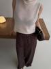 2026 Summer New Women Sleeveless Knit Top Soft Loose Hollow Out Cover Up Ins Style Vest