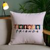 Classic F-Friends Tv Show Pillow Case Custom Printed Brushed Fleece Pillow, Baby Skin-Touch, Eco-Friendly Dye-Sublimation Cushio