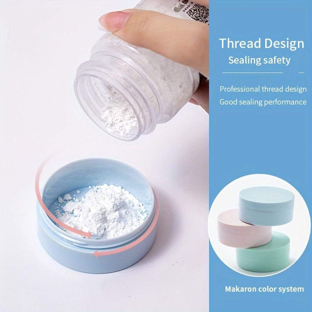 Mini Cosmetics Container Portable Bulk Powder Box Hermetic Dispersion Powder Box  Women