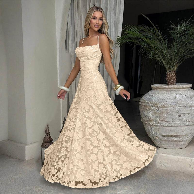 Ein neues europäisch-amerikanisches Mode-Allround-Heißes Mädchen burgunderrotes sexy Slipkleid