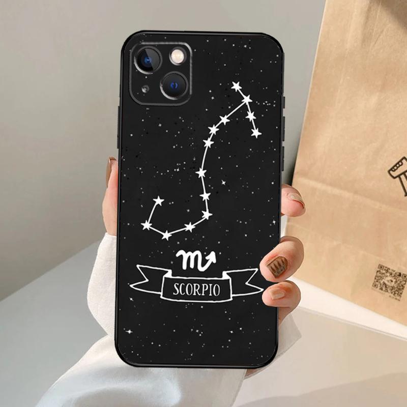 Zodiac Constellation Phone Case For iPhone 17 Air 16 15 14 13 12 11 Pro Max 12 13 mini 15 16 Plus 16e Cover Coque