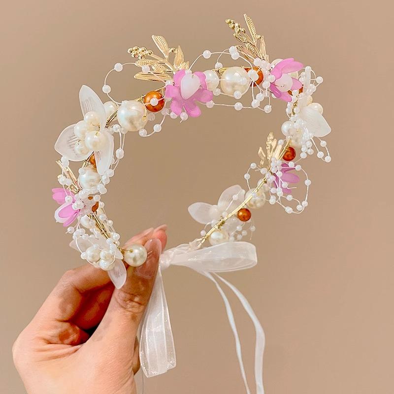 

1 шт., украшение для волос в виде цветка принцессы, подойдет для девочки-цветочницы, аксессуары для волос в лесной тематике.