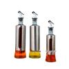 ZISIZ Kitchen Stainless Steel Oil Pot & Glass Seasoning Bottle Set