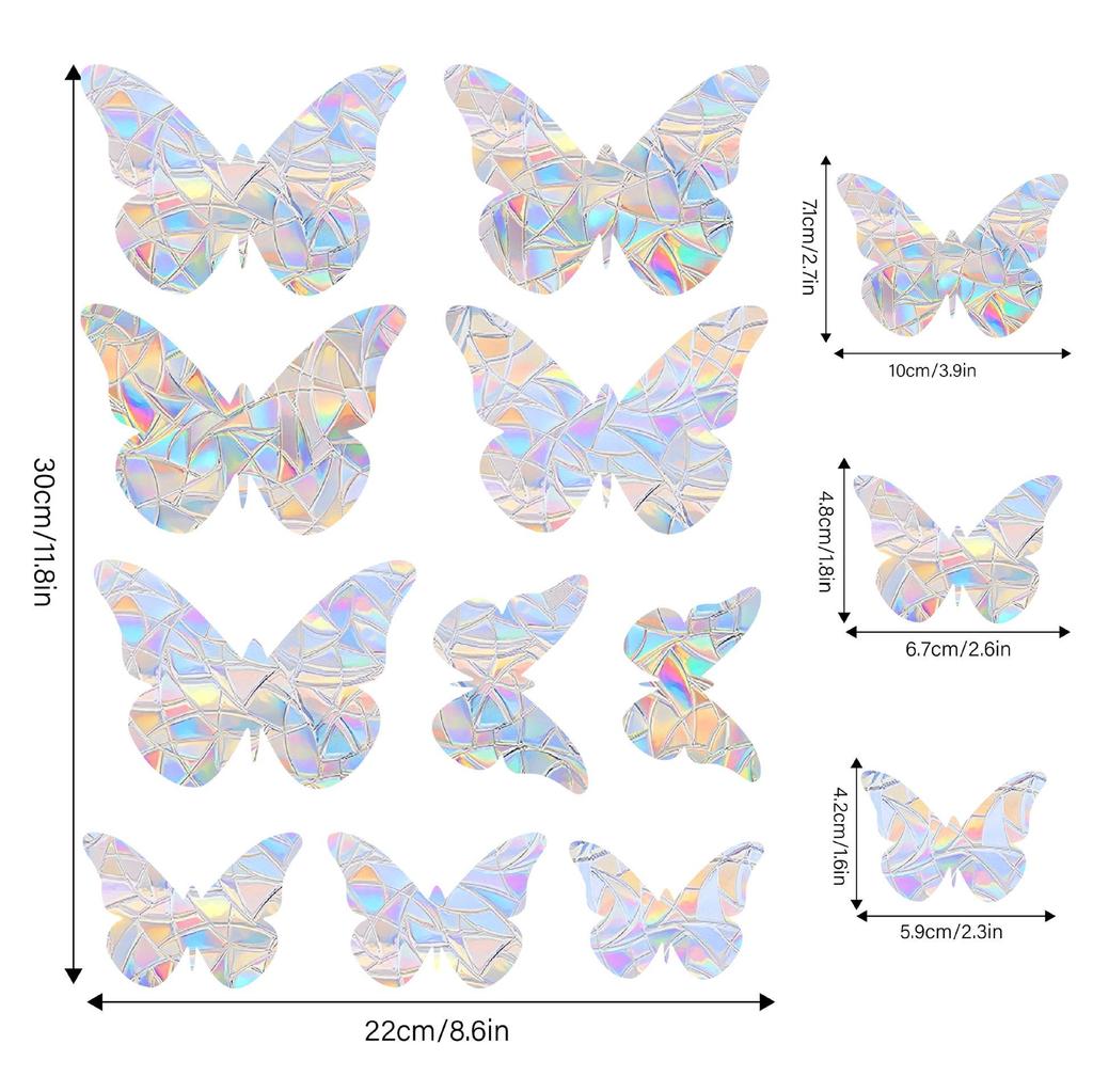 Aike Sun Prism Rainbow Butterfly Window Glass Sticker