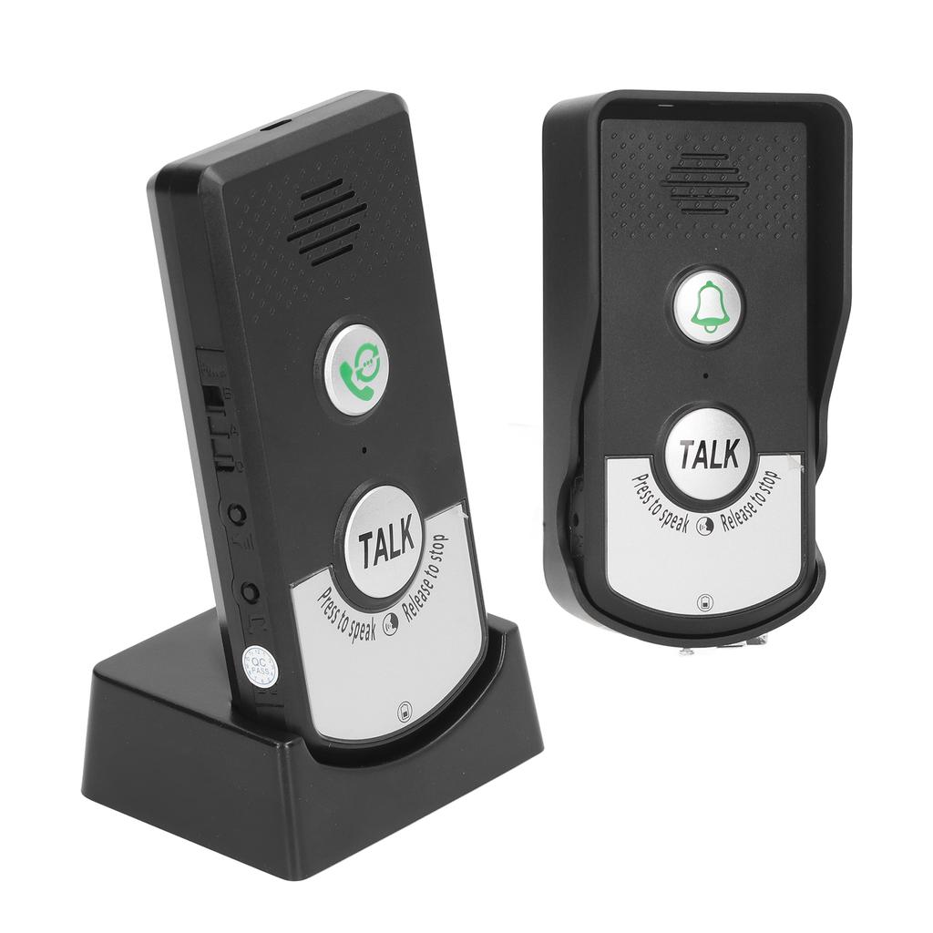 Wireless Intercom Door Bell IP54 Waterproof Electronic Bell for Home Classroom 3 Gears Sound Adjustment